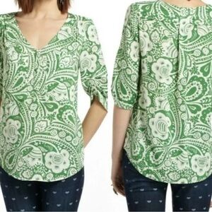 ⭐️ Anthro Maeve Blouse with Relaxed Fit and Rounded Neckline